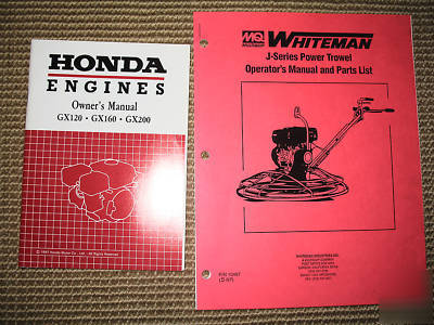 Multiquip power trowel owner's manual/parts list j ser 