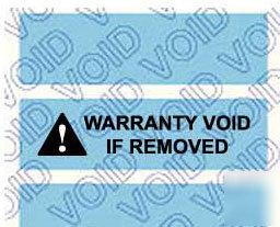 500 custom printed tamper evident label void 1/2X1-3/4