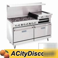Imperial 60IN restaurant 6 burner gas range, oven