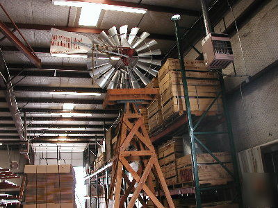 Windmill with wood tower, 6FT x-702 water pumping mill