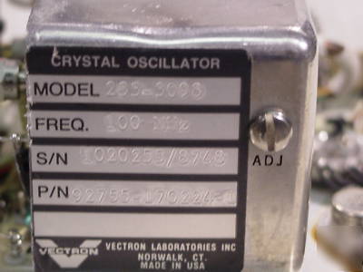 Vectron 100MHZ oscillator w /omniyig & narda coupler