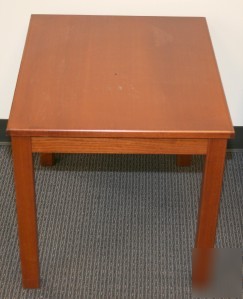 Used hon 5100 series wood office end table medium oak